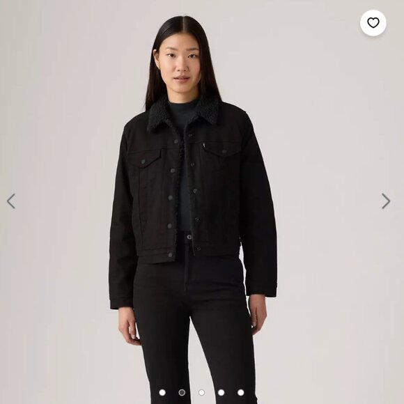 Levi's Black Original Sherpa Jacket - Picture 2 of 5